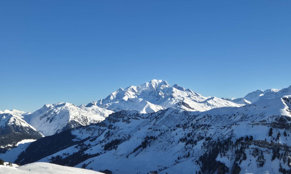Vue sur le mont blanc depuis Areches©Gp Pelletier